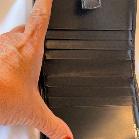 Burberry Beige and Black Check Bifold Wallet - Picture 10 of 16